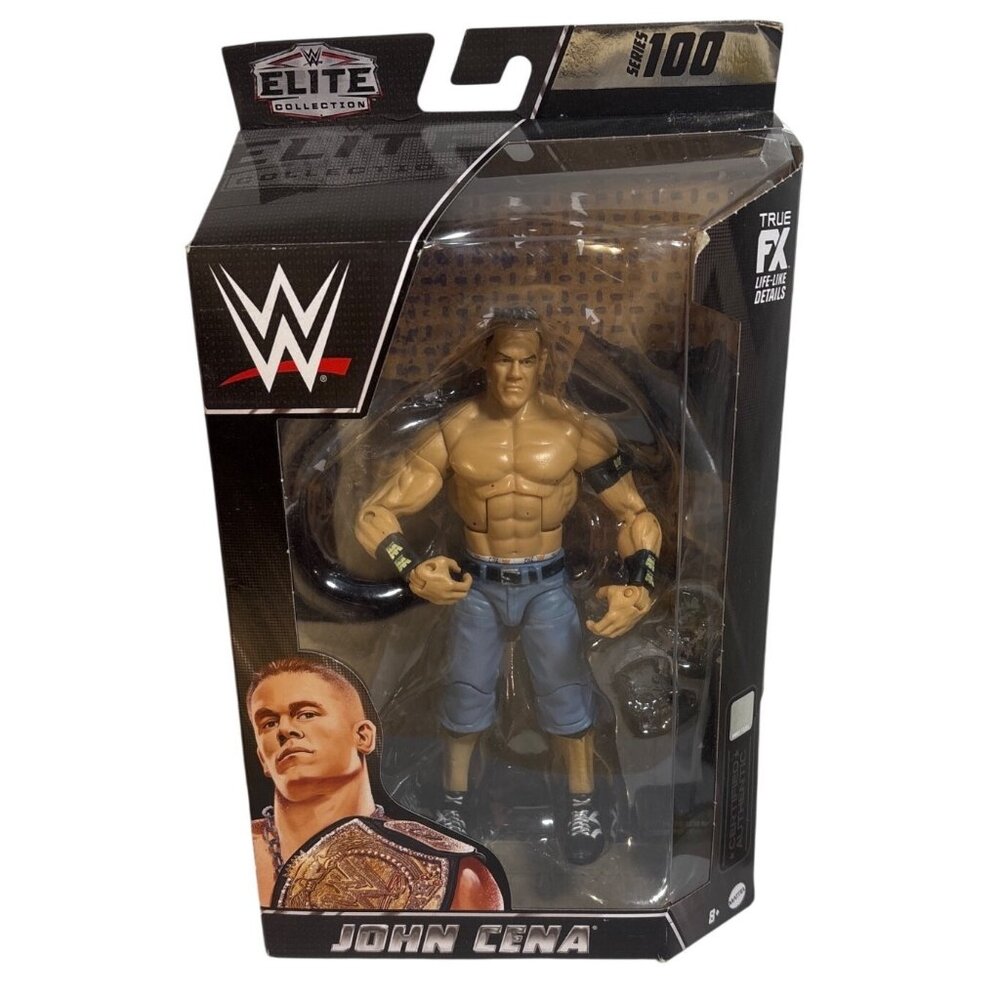 WWE Elite Collection John Cena Action Figure Series 100 With Accessories True FX